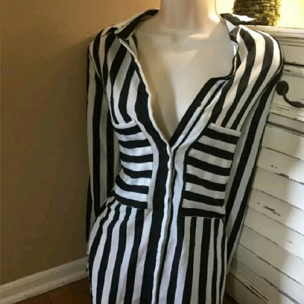 Striped blouse L